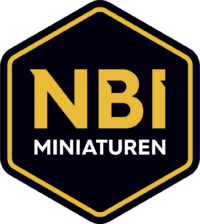 NBI Miniaturen Logo blok wit