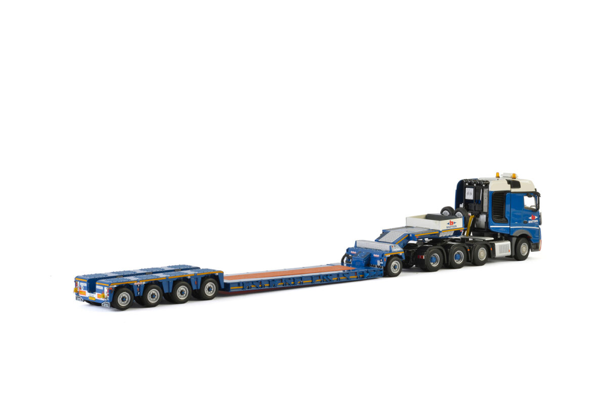 Baetsen; MERCEDES BENZ ACTROS MP4 BIG SPACE 8x4 LOW LOADER PENDEL X - DOLLY 1 AXLE