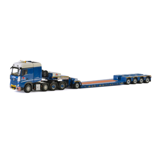 Baetsen; MERCEDES BENZ ACTROS MP4 BIG SPACE 8x4 LOW LOADER PENDEL X - DOLLY 1 AXLE