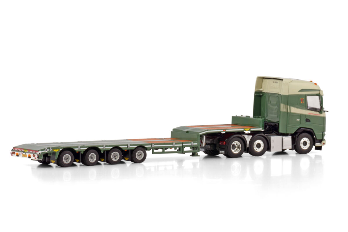Lock Transport; DAF XG 6X2 TWIN STEER SEMI LOW LOADER - 4 AXLE