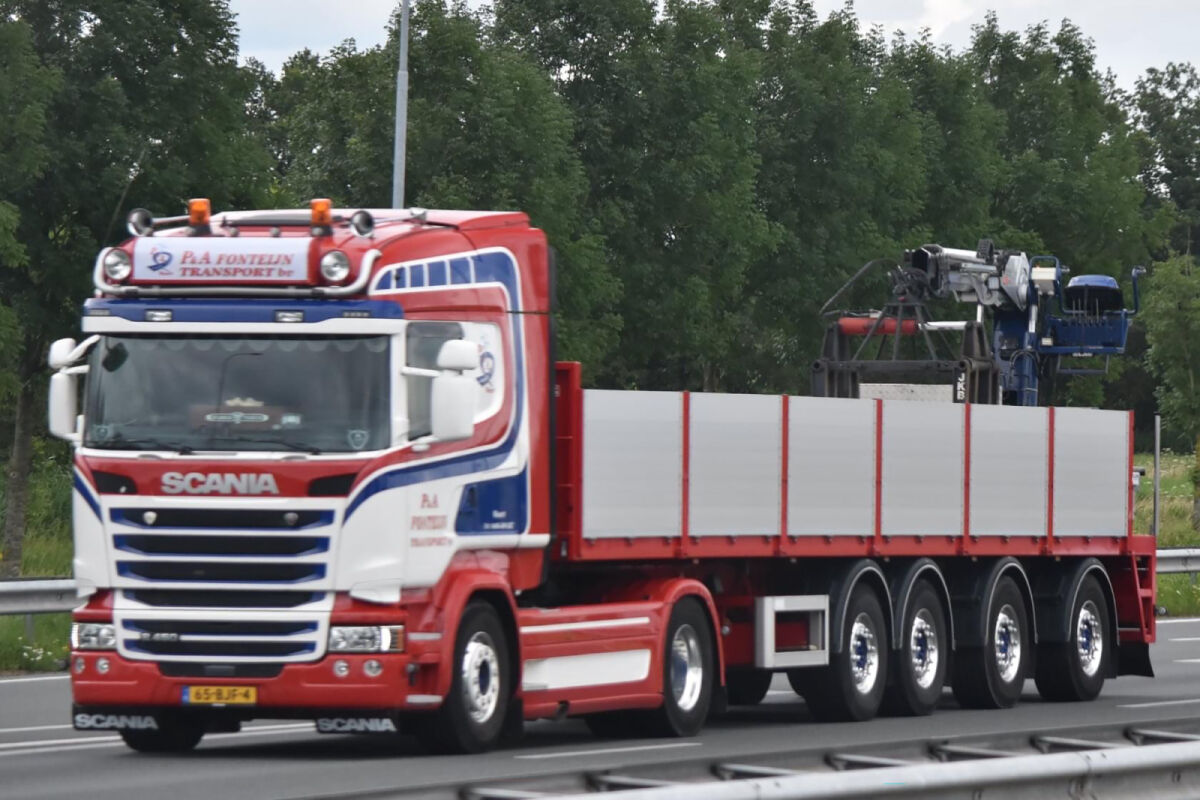P&A Fonteijn; SCANIA STREAMLINE HIGHLINE 4X2 BRICK TRAILER - 4 AXLE - Afbeelding 2