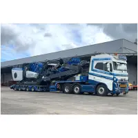 Schoones B.V.; VOLVO FH5 GLOBETROTTER 6X2 TWIN STEER SEMI WHEEL WELL LOW LOADER - 4 AXLE