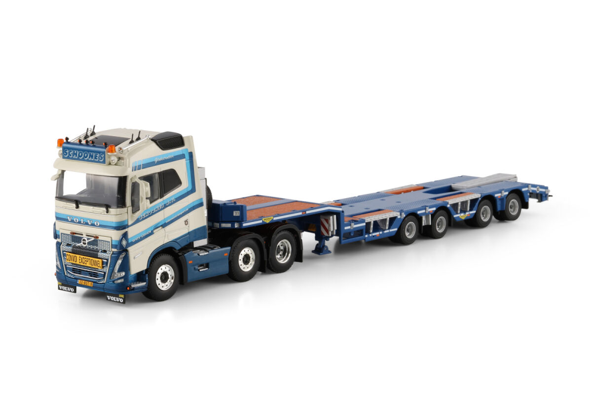 Schoones Bv Volvo Fh5 Globetrotter 6x2 Twin Steer Semi Wheel Well Low Loader 4 Axle