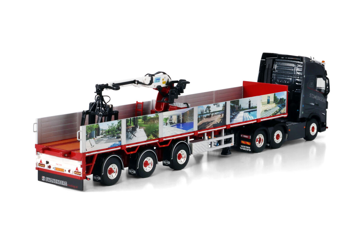 Stone base; VOLVO FH5 GLOBETROTTER 6X2 TWIN STEER BRICK TRAILER - 3 AXLE