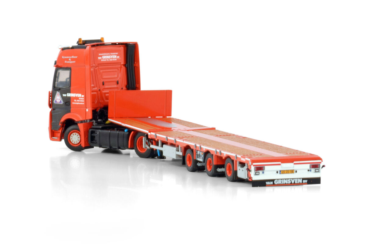 Van Grinsven; MERCEDES-BENZ ACTROS MP5 GIGA SPACE 4X2 FLATBED MEGA TRAILER - 3 AXLE
