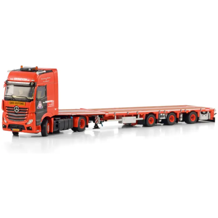 Van Grinsven; MERCEDES-BENZ ACTROS MP5 GIGA SPACE 4X2 FLATBED MEGA TRAILER - 3 AXLE
