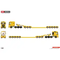ZTZ Logistics; MERCEDES-BENZ ACTROS MP5 BIG SPACE 8X4 LOW LOADER - 5 AXLE + DOLLY - 3 AXLE