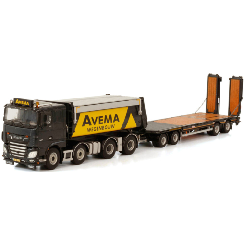 Avema Wegenbouw's DAF XF MY2017 Comfort Cab 4-Assige Kipper met Nooteboom ASD Trailer