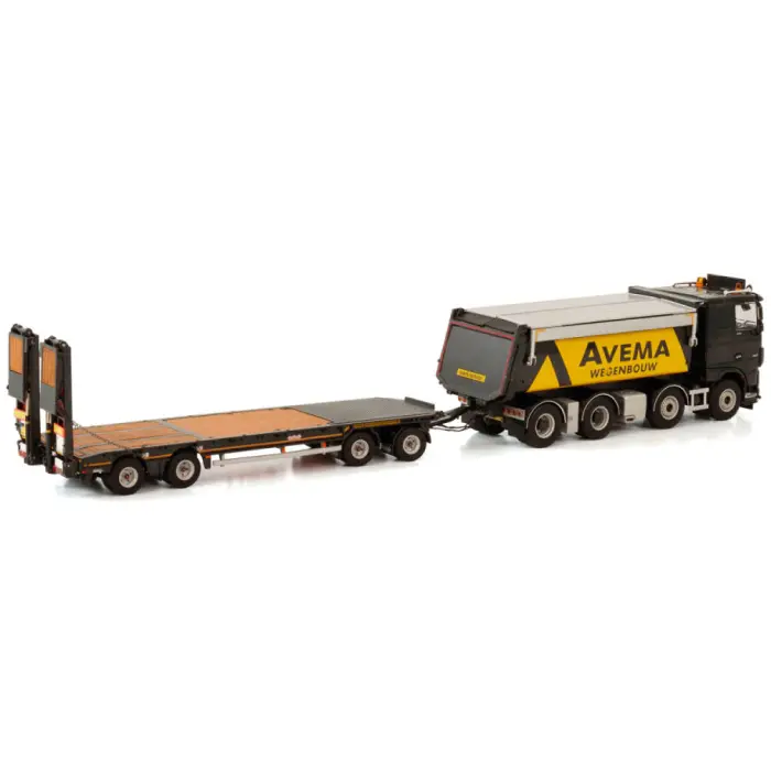 Avema Wegenbouw's DAF XF MY2017 Comfort Cab 4-Assige Kipper met Nooteboom ASD Trailer