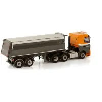 Baggerbedrijf midden Nederland's  IVECO S-WAY AS LOW 6X2 Twin Steer met 2-assige Tipper Trailer