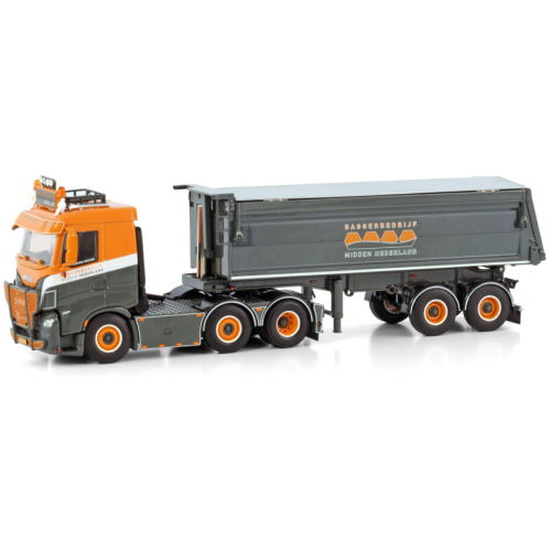 Baggerbedrijf midden Nederland's IVECO S-WAY AS LOW 6X2 Twin Steer met Half Pipe Tipper Trailer