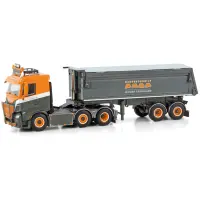 Baggerbedrijf midden Nederland's IVECO S-WAY AS LOW 6X2 Twin Steer met Half Pipe Tipper Trailer