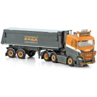 Baggerbedrijf midden Nederland's IVECO S-WAY AS LOW 6X2 Twin Steer met Half Pipe Tipper Trailer