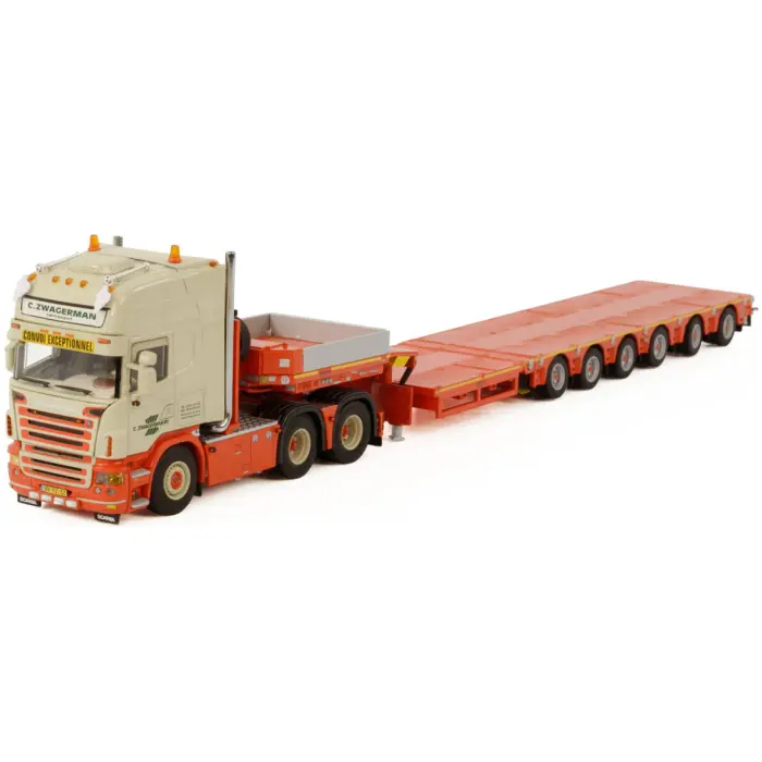 C. Zwagerman’s Scania R5 Topline 6x4 met 6-assige Low Loader