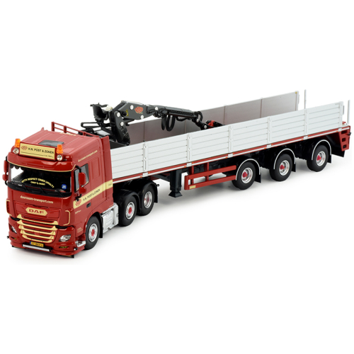DAF XF Space Cab 6x2 van H.N. Post & Zonen met stenentrailer