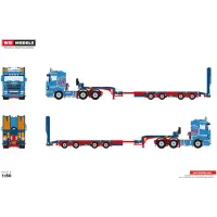 G. van Doesburg; SCANIA 4 SERIES FLAT ROOF 6X2 TWIN STEER SEMI WHEEL WELL LOW LOADER - 4 AXLE