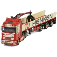 Gebr. Henken Scania's S Normal I CS20N 6x2 Twin Steer + Brick Trailer - 3AXLE