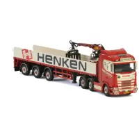 Gebr. Henken Scania's S Normal I CS20N 6x2 Twin Steer + Brick Trailer - 3AXLE