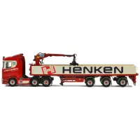 Gebr. Henken Scania's S Normal I CS20N 6x2 Twin Steer + Brick Trailer - 3AXLE
