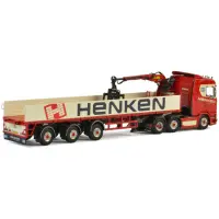 Gebr. Henken Scania's S Normal I CS20N 6x2 Twin Steer + Brick Trailer - 3AXLE
