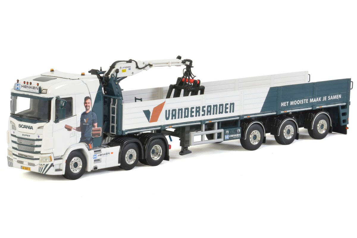 Gebr. Henken (van der Sanden) Scania S Normal I CS20N 6x2 Twin Steer + Brick Trailer - 3AXLE