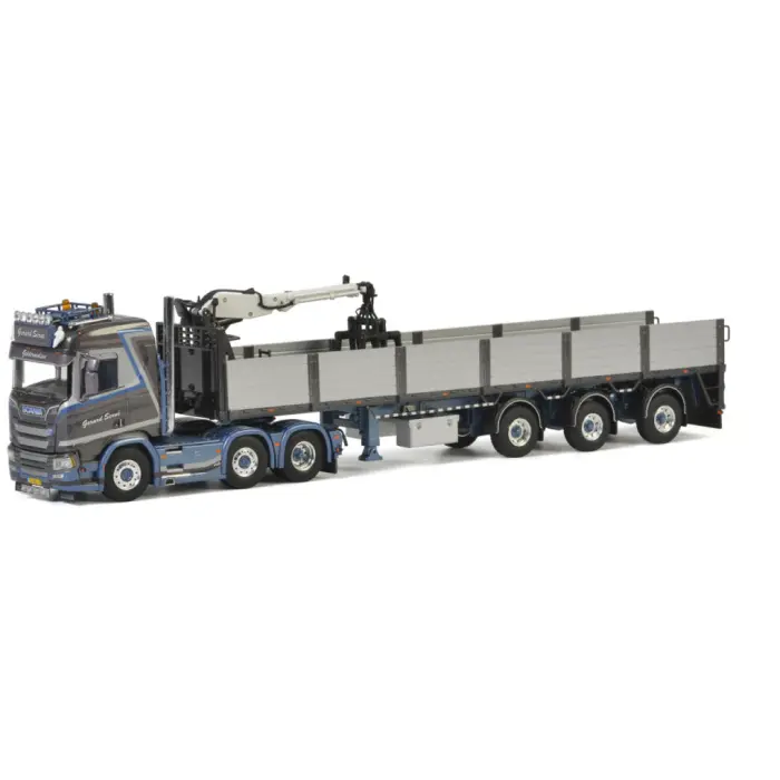 Gerard Serné's  Scania R Normal CR20N 6x2 Twin Steer + brick trailer - 3 Axle