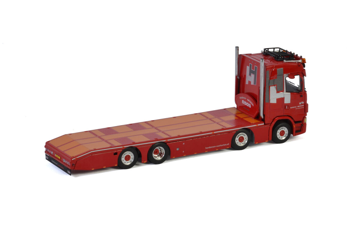 Hardeman van Harten - Scania S Normal | CS20N 8x2 Tag Axle Rigid | Flat Bed – 4 As - WSI 1:50