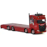 Hardeman van Harten - Scania S Normal | CS20N 8x2 Tag Axle Rigid | Flat Bed – 4 As - WSI 1:50