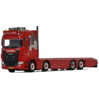 Hardeman van Harten - Scania S Normal | CS20N 8x2 Tag Axle Rigid | Flat Bed – 4 As - WSI 1:50