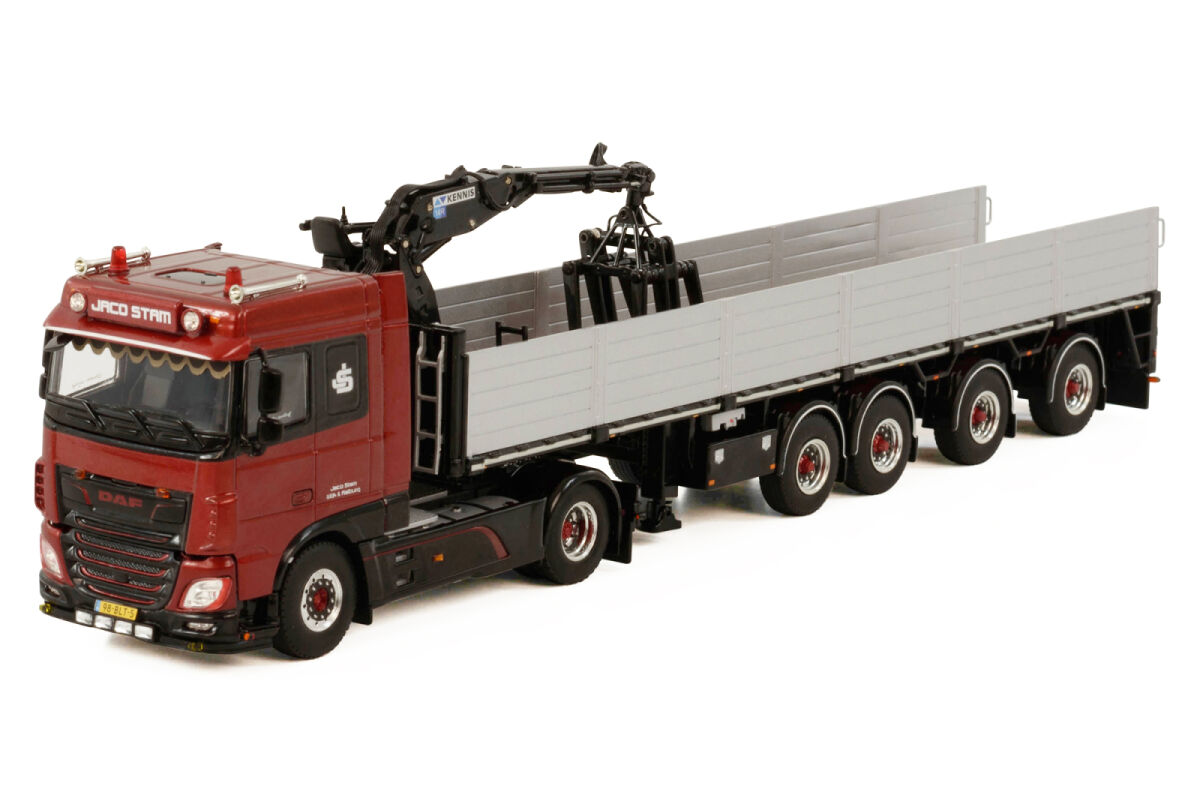 Jaco Stam DAF XF SPACE CAB MY2017 4X2 + BRICK TRAILER - 4 AXLE