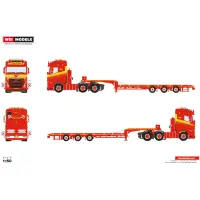 Klaas Kuiper Transport; VOLVO FH5 GLOBETROTTER 6X2 TWIN STEER SEMI LOW LOADER - 3 AXLE