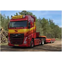 Klaas Kuiper Transport; VOLVO FH5 GLOBETROTTER 6X2 TWIN STEER SEMI LOW LOADER - 3 AXLE