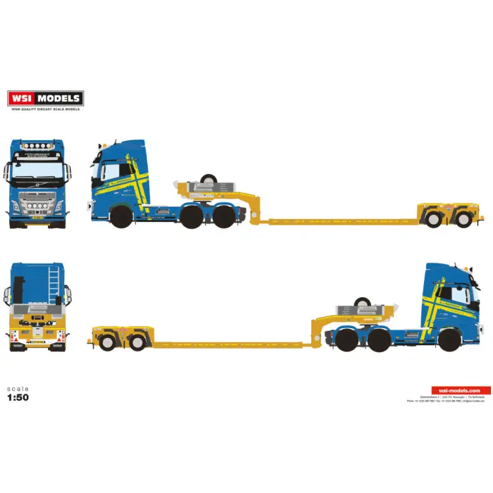 L.A. van Roozendaal; VOLVO FH4 GLOBETROTTER XL 6X2 TAG AXLE EURO PX LOW LOADER - 2 AXLE