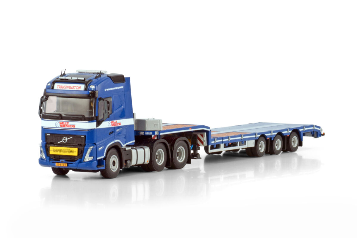 Transwinaton; VOLVO FH5 GLOBETROTTER 6X2 TAG AXLE SEMI LOW LOADER - 3 AXLE