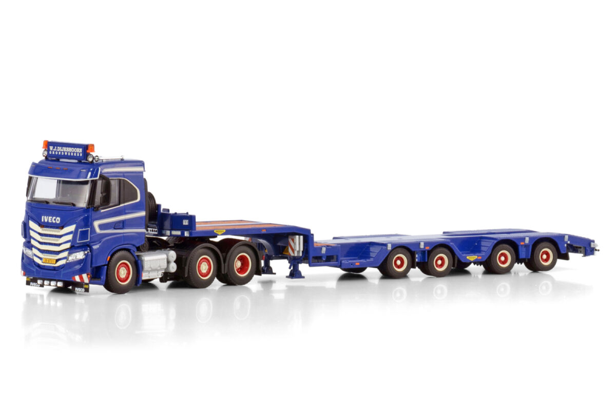 W.J. Dijkshoorn Grondwerken; IVECO S-WAY AS LOW 6X2 TWIN STEER SEMI WHEEL WELL LOW LOADER - 4 AXLE
