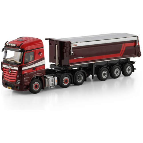 A Van Grunsven Mercedes Benz Actros Mp5 Stream Space 6×2 Twin Steer Non Steering Tipper Trailer 3 Axle Nbi Miniaturen.jpg Nbi Miniaturen