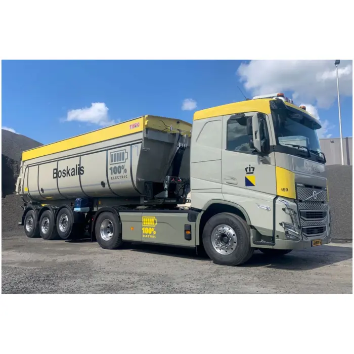 Boskalis; VOLVO FH5 SLEEPER CAB ELECTRIC 4X2 NON STEERING TIPPER TRAILER - 3 AXLE