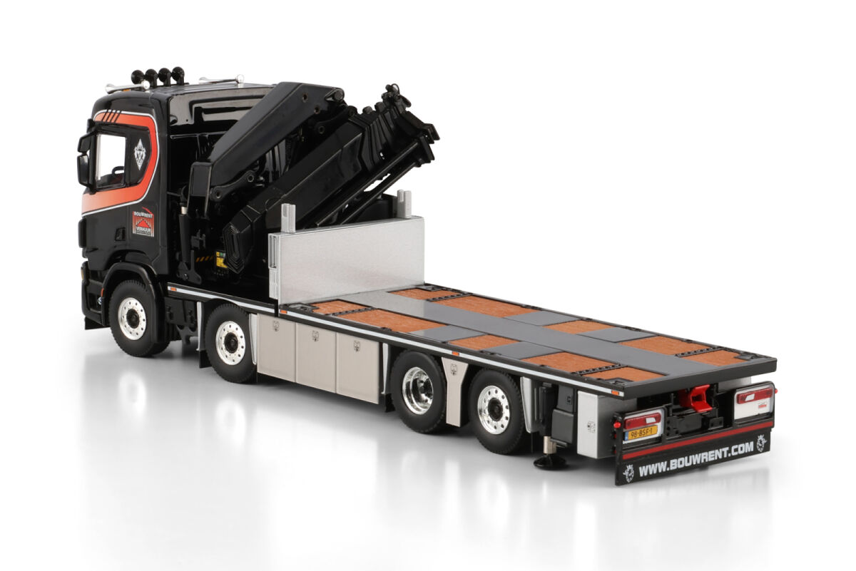 Bouwrent Scania R Normal Cr20n 8x2 Tag Axle Riged Flatbed Truck With Palfinger Pk 78002 Sh Jib 3