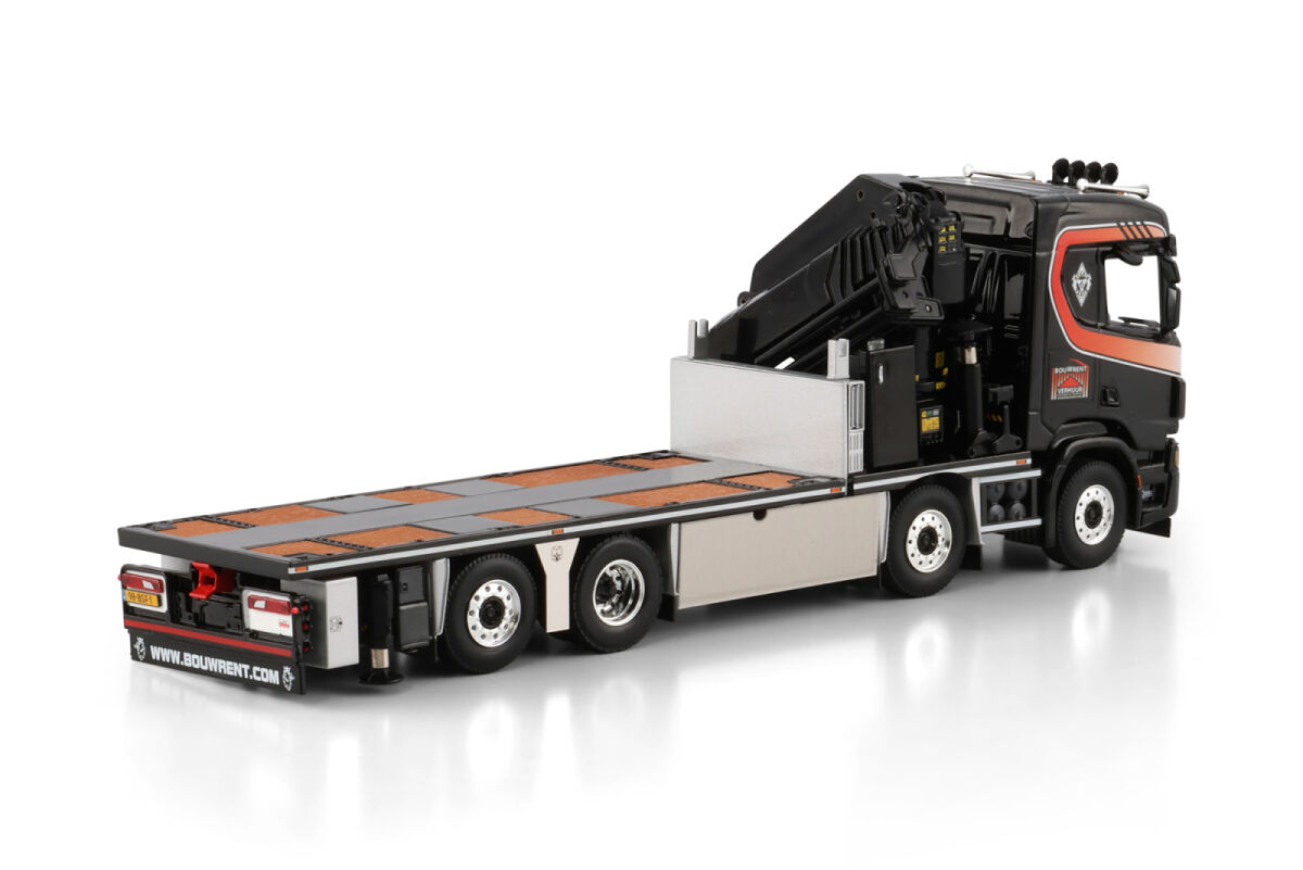 Bouwrent Scania R Normal Cr20n 8x2 Tag Axle Riged Flatbed Truck With Palfinger Pk 78002 Sh Jib 4