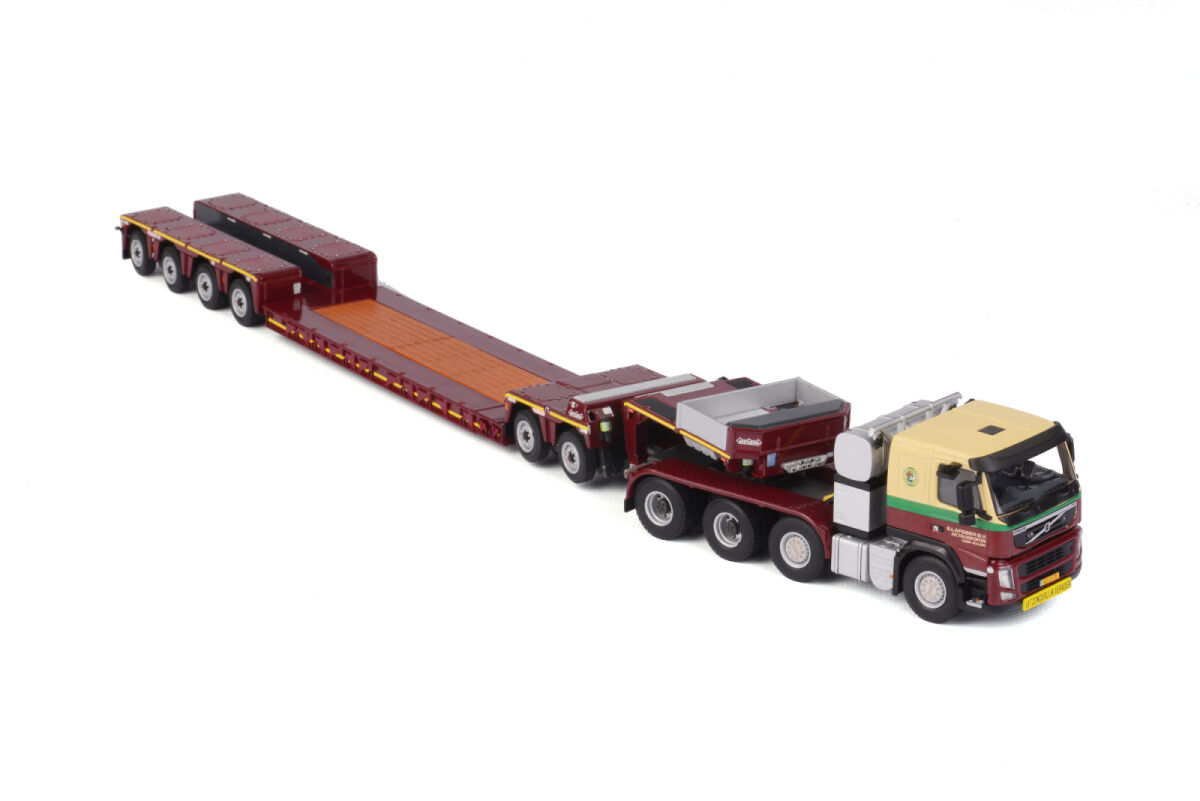 E Lafeber's Volvo FM3 8x4 + Nooteboom Pendel X Long Neck | Miniatuur 1:50 - Heavy Transport Model