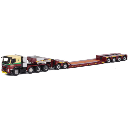E Lafeber's Volvo FM3 8x4 + Nooteboom Pendel X Long Neck | Miniatuur 1:50 - Heavy Transport Model