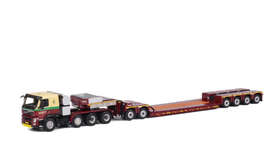 E Lafeber's Volvo FM3 8x4 + Nooteboom Pendel X Long Neck | Miniatuur 1:50 - Heavy Transport Model