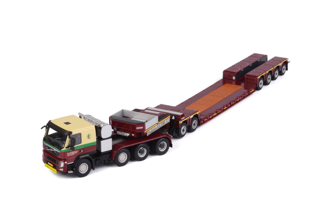 E Lafeber's Volvo FM3 8x4 + Nooteboom Pendel X Long Neck | Miniatuur 1:50 - Heavy Transport Model