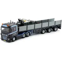 Edwin Salari's DAF XF Euro 6 Space Cab 6x2 sleepas met 3-assige stenenoplegger