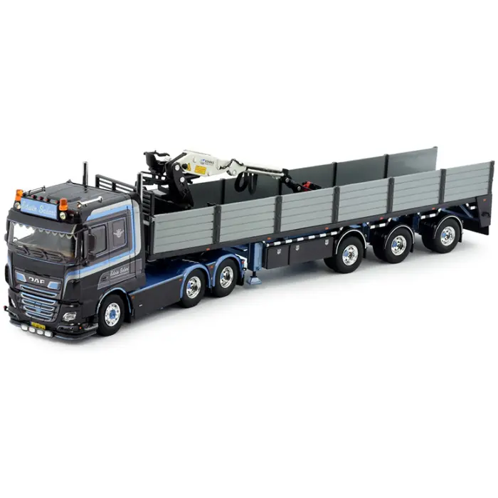Edwin Salari's DAF XF Euro 6 Space Cab 6x2 sleepas met 3-assige stenenoplegger
