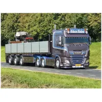 Edwin Salari's DAF XF Euro 6 Space Cab 6x2 sleepas met 3-assige stenenoplegger