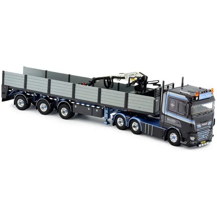 Edwin Salari's DAF XF Euro 6 Space Cab 6x2 sleepas met 3-assige stenenoplegger