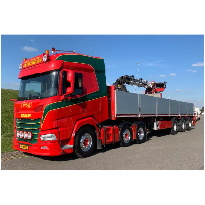 JP de Bruijn; DAF XF SH WITHOUT SKY LIGHTS 6X2 TWIN STEER BRICK TRAILER - 3 AXLE