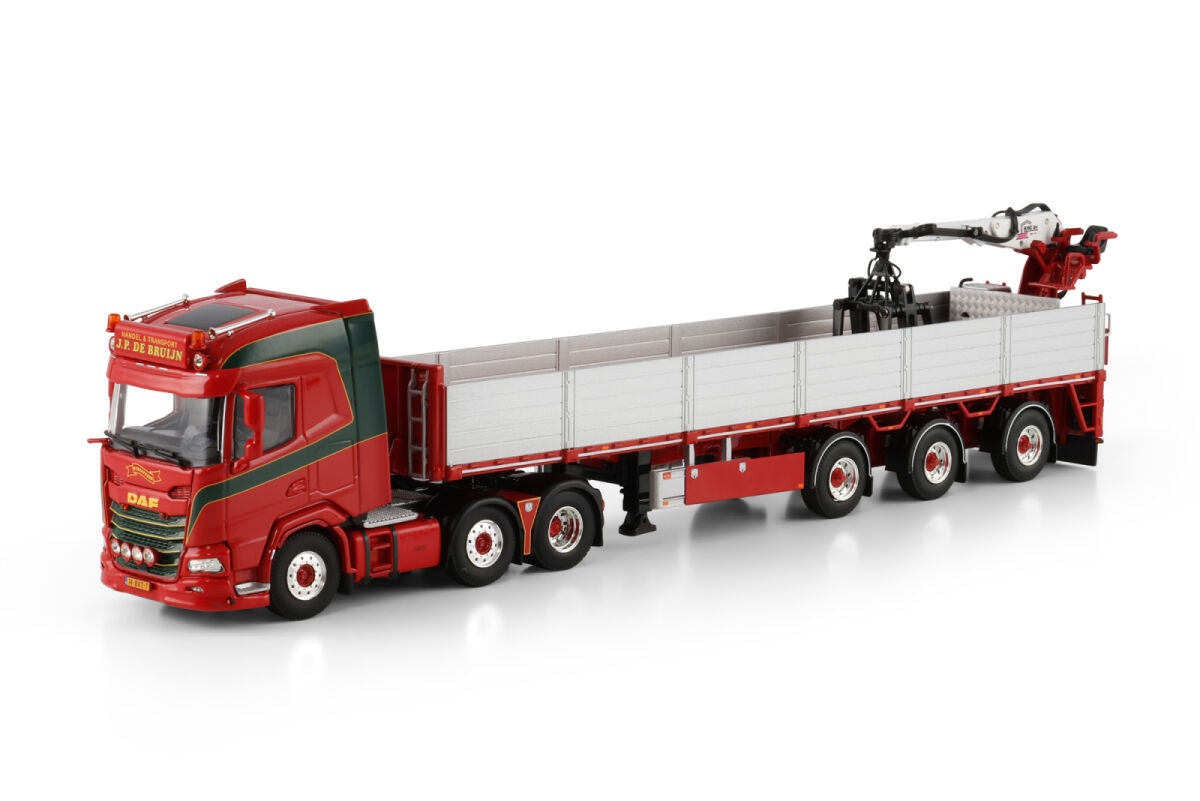 JP de Bruijn; DAF XF SH WITHOUT SKY LIGHTS 6X2 TWIN STEER BRICK TRAILER - 3 AXLE