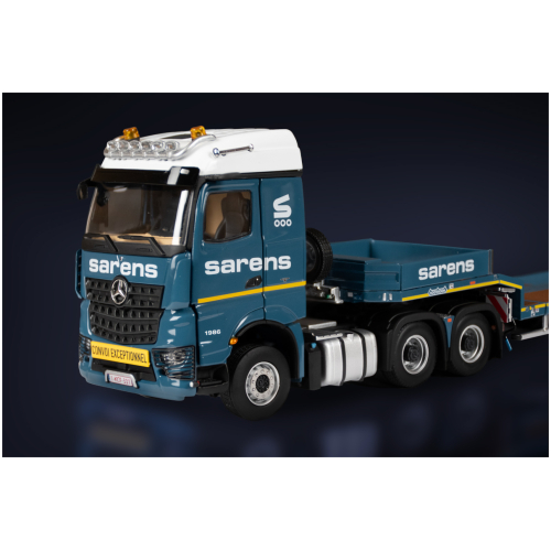 Sarens; Mercedes-Benz Arocs StreamSpace 6x4 met Nooteboom MCOS 4-assige semidieplader